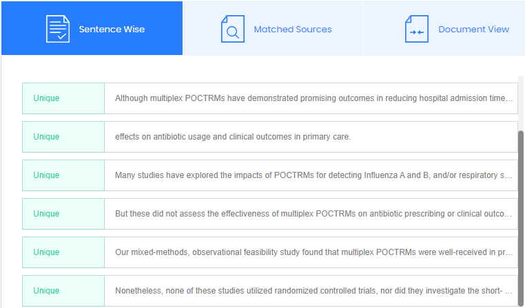 search engine reports plagiarism checker results