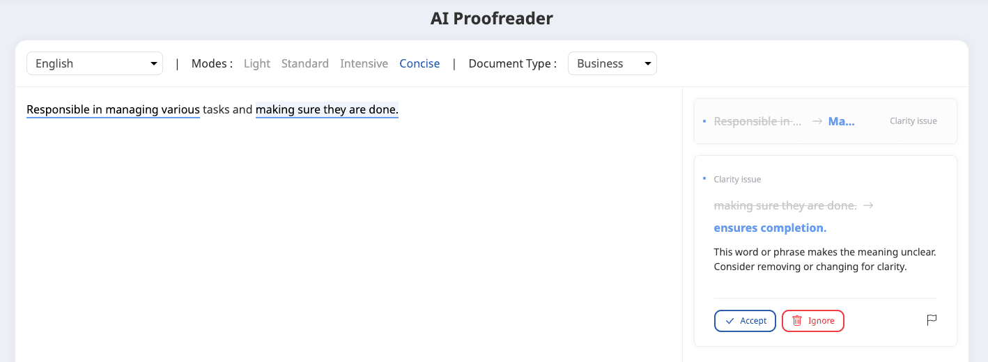 AI Proofreader Example