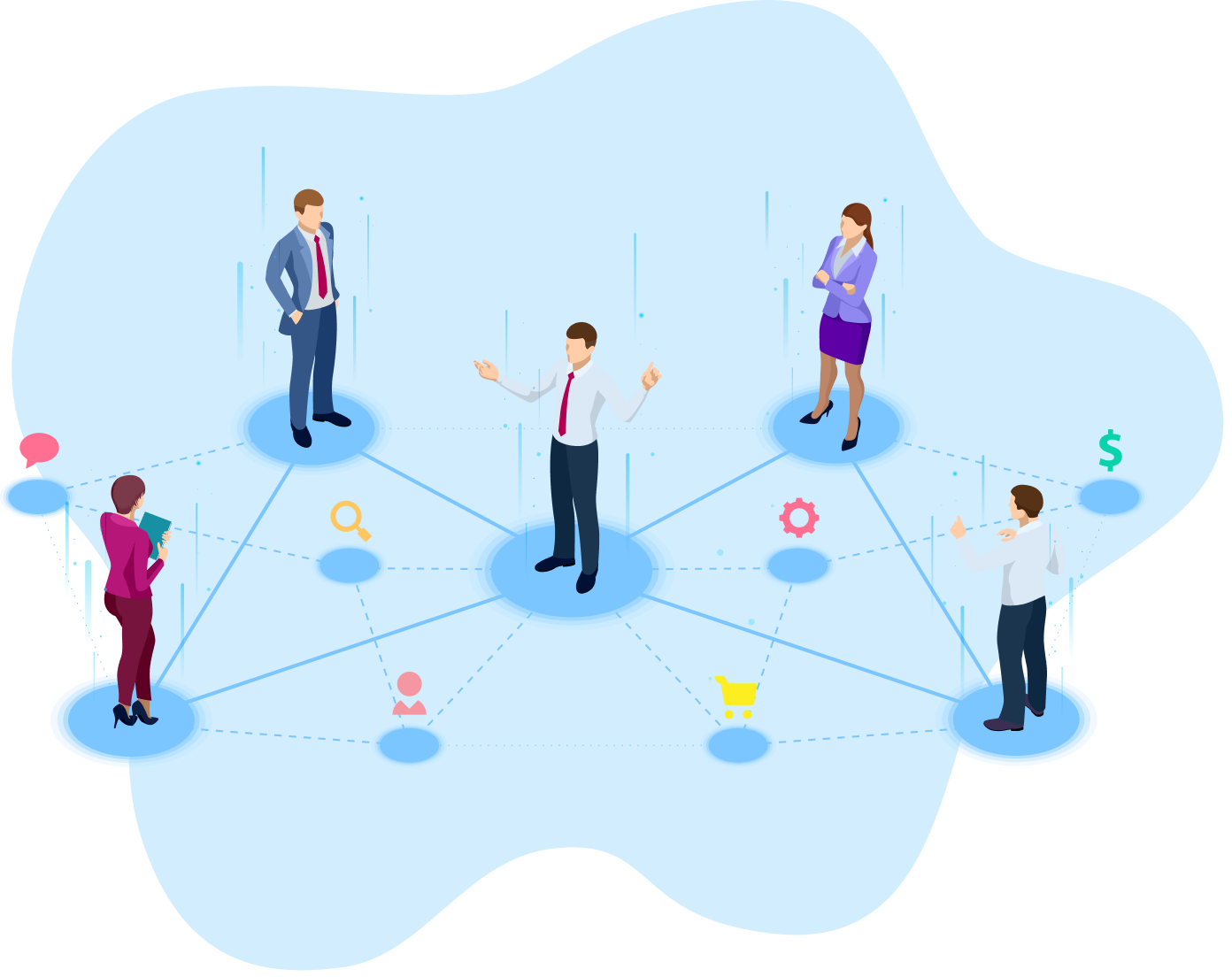 earn money as a Wordvice AI affiliate, puzzle pieces with graph