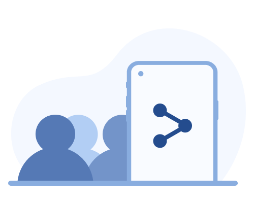 social media share vector image