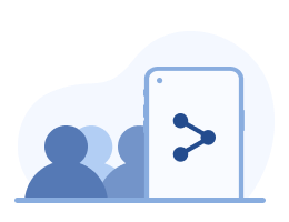 social media share vector image