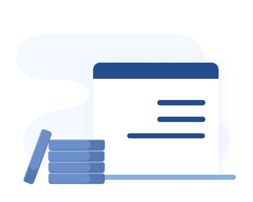 stacked coins and spreadsheet vector image