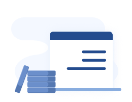 stacked coins and spreadsheet vector image