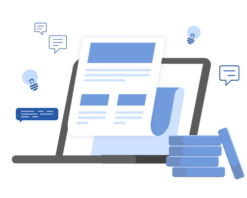 coins stacked next to a computer, vector image, wordvice ai affiliate program