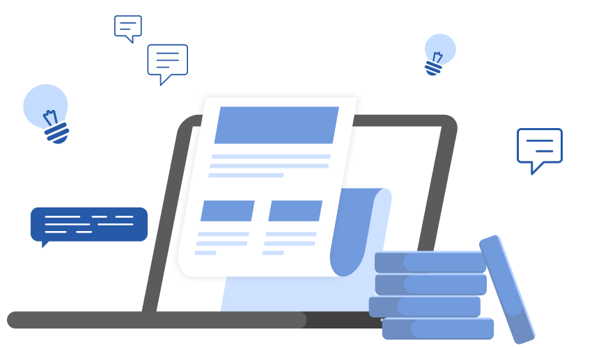 coins stacked next to a computer, vector image, wordvice ai affiliate program