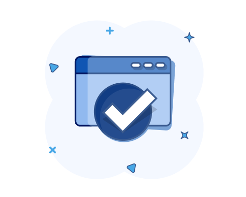 check mark on file vector image