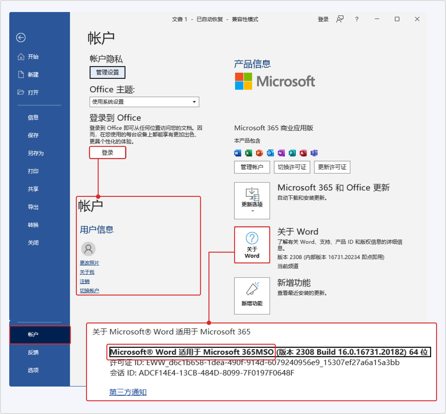 Wordvice AI MS Word 插件的账户设置