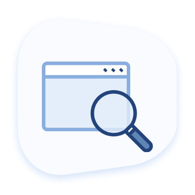 plagiarism detector magnifying glass vector image with file in background